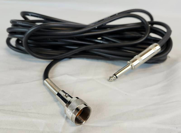 Vintage-style Microphone Cable W/ Type Screw-On Connector & ¼-inch TS (male) Plug 20 Ft. Vintage-style Microphone Cable W/ Type Screw-On Connector & ¼-inch TS (male) Plug 20 Ft.