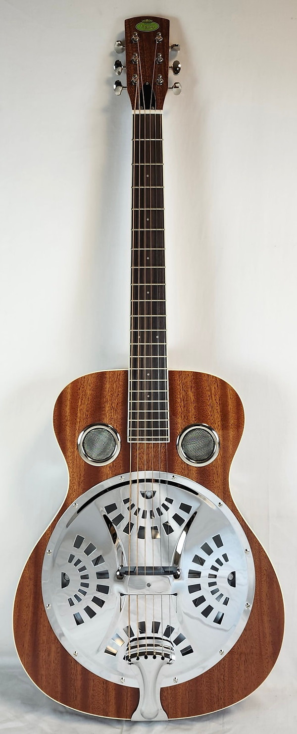 Regal RD-30M Studio Series Roundneck Resophonic Guitar,  Natural Mahogany