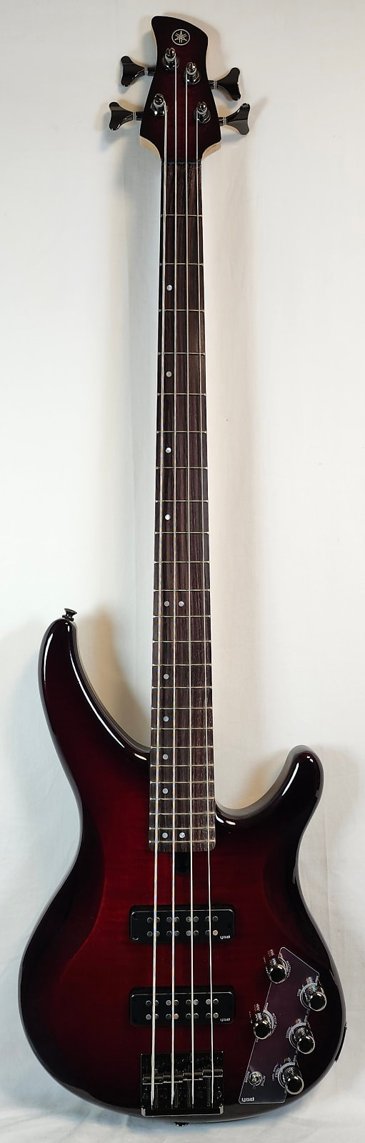 Yamaha TRBX604FM DRB 4-String Electric Bass Guitar Dark Red Burst