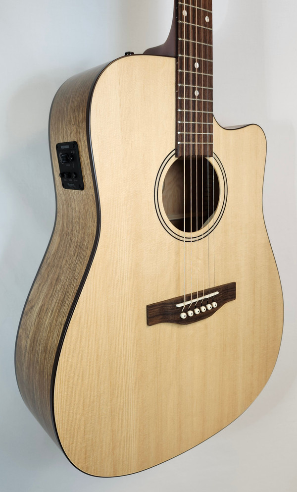 Godin Metropolis CW Natural EQ Acoustic Electric Guitar with Bag