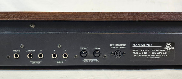 HHammond XK-2 61-Key Digital Drawbar Organ w/ Case (Pre-Owned)