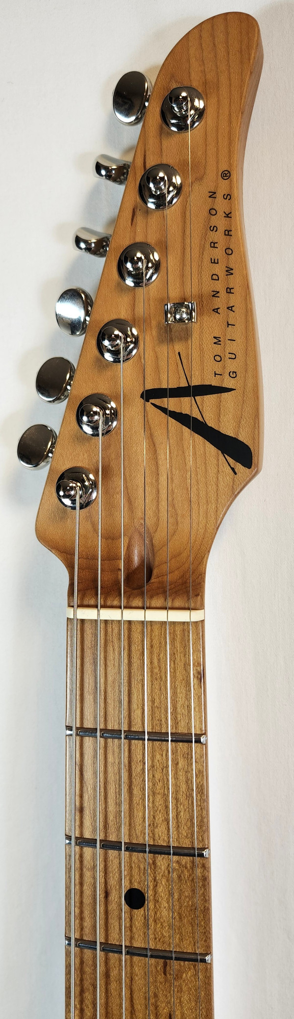 Tom Anderson T Icon Shorty Contoured, Limba Wood Body, PH1/TF3, Satin Light Tobacco Shaded, w/SSC