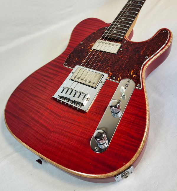Roomian Guitars Custom Tele, Flame top HH  Electric Guitar W/ HSC