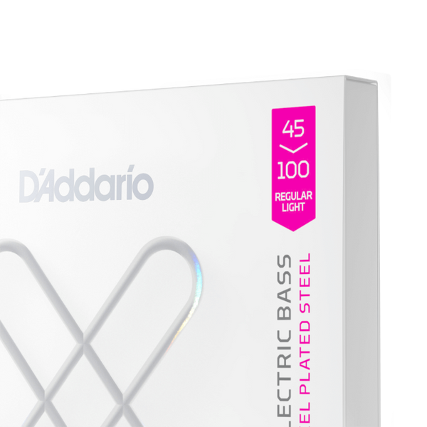 D'Addario XSB45100 45-100 Regular Light, Long Scale Coated Bass Guitar Strings