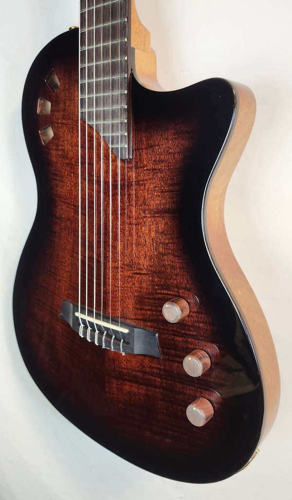 Cordoba Stage Edge Burst W/B Acoustic Electric Nylon String Guitar