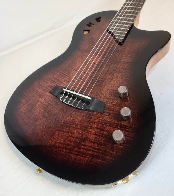 Cordoba Stage Edge Burst W/B Acoustic Electric Nylon String Guitar