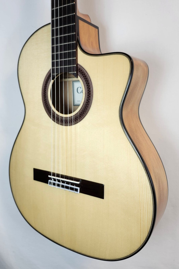 Cordoba GK Studio Solid European Spruce Top Cutaway Acoustic Electric Flamenco Guitar