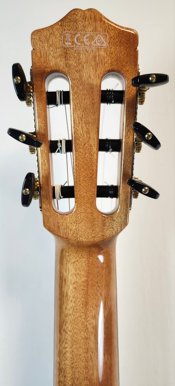 Cordoba GK Studio Negra Left Handed Solid European Spruce Top Cutaway Acoustic Electric Flamenco Guitar