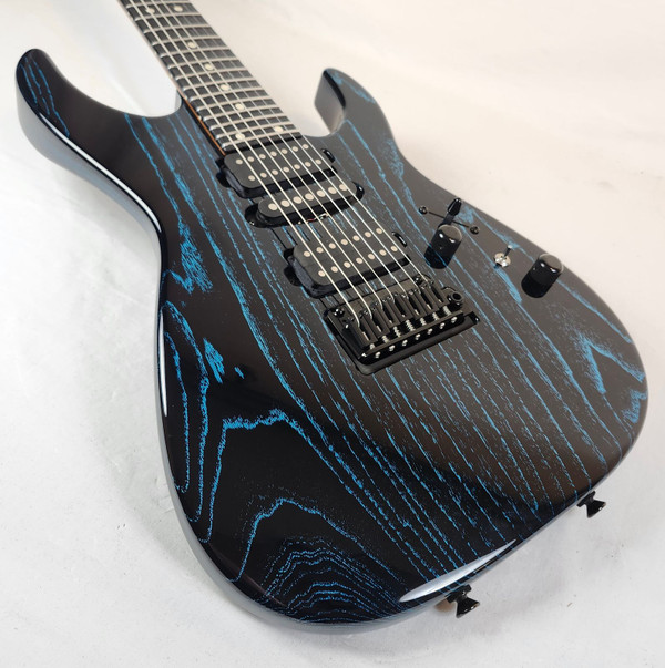 Tom Anderson Pre Owned Angel Player 7, Swamp Ash Body, HSH, Black w/Bora Dog Hair, Logo Bag