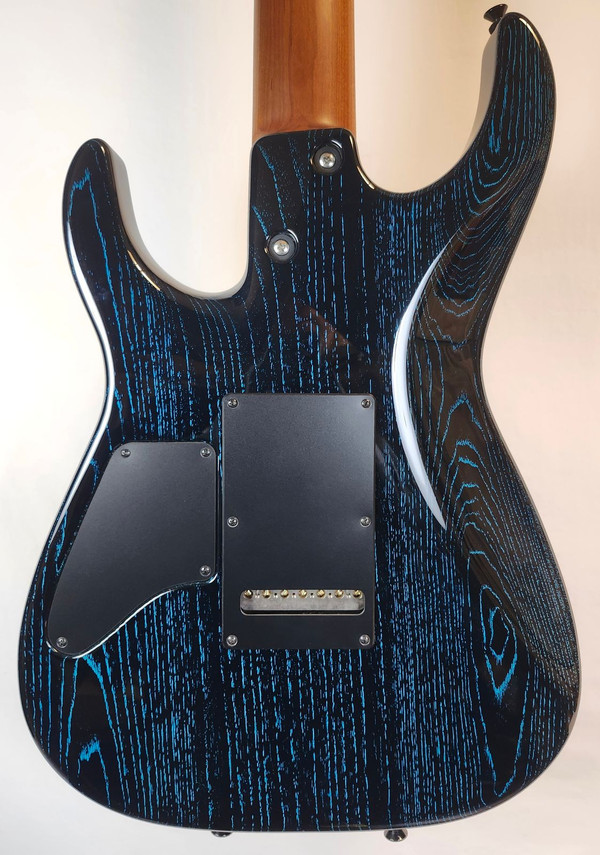 Tom Anderson Pre Owned Angel Player 7, Swamp Ash Body, HSH, Black w/Bora Dog Hair, Logo Bag