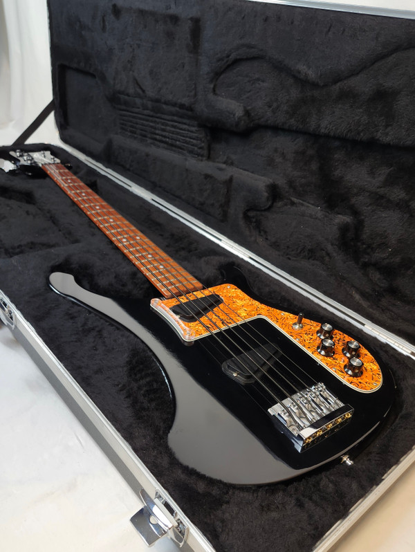 Rickenbacker 2019 4003S/5 Jetglo 5-String Bass, Custom Pickguard, OHSC