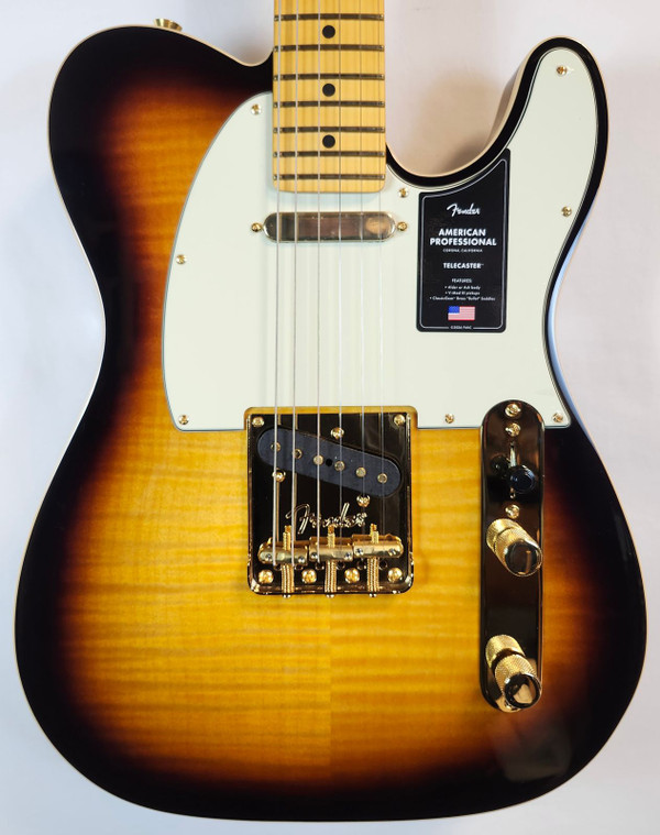 Fender 75th Anniversary American Professional Custom Telecaster, Maple FB,  2-Color Sunburst, HSC