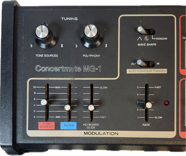 Vintage Moog / Realistic Concertmate MG-1 Synthesizer, Fully Serviced, XLR & IEC Mods 1981