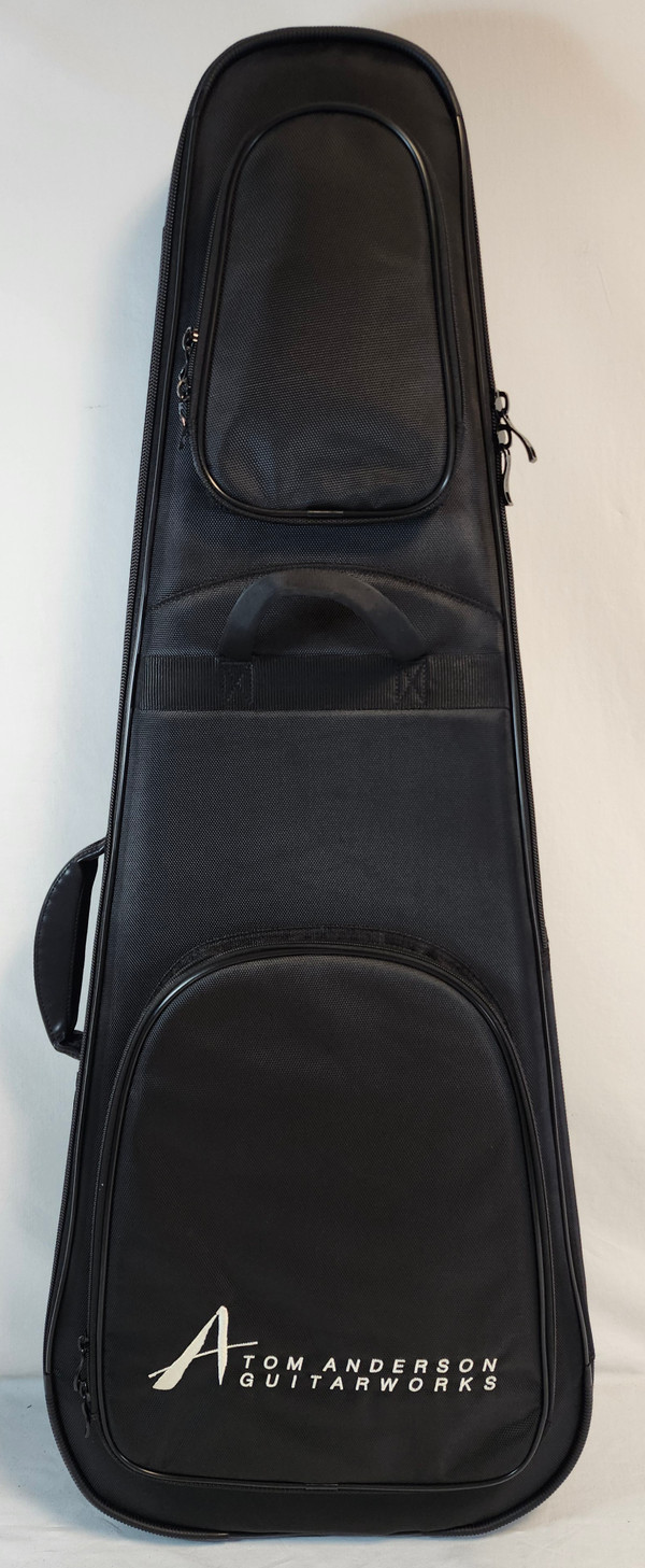 Tom Anderson Angel, Flame Maple Top, Ziricote FB, HC1/HC2+, Cajun Key Lime to Teal Burst, w/Bag