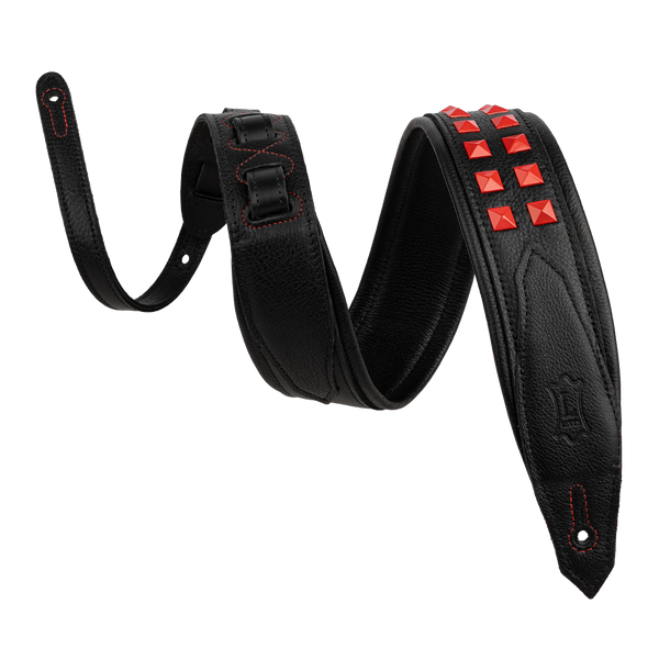 Levy's M81GRPDX-BL Rebel Leathers Series Guitar Strap