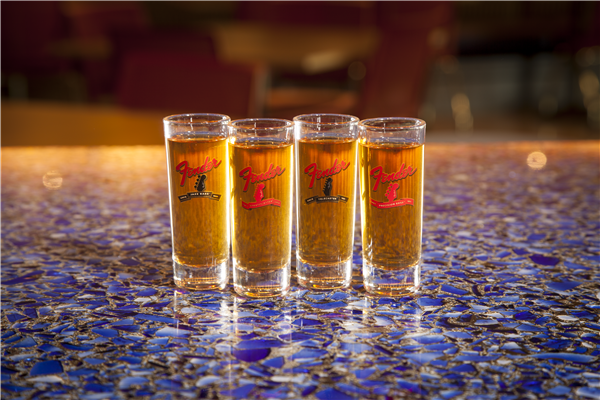 Fender Banner Headstock Shot Glasses, Set of Four