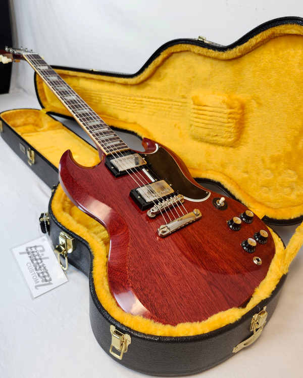 Gibson Custom 1961 Les Paul SG Standard Reissue Stop Bar, VOS, Cherry Red, w/HSC