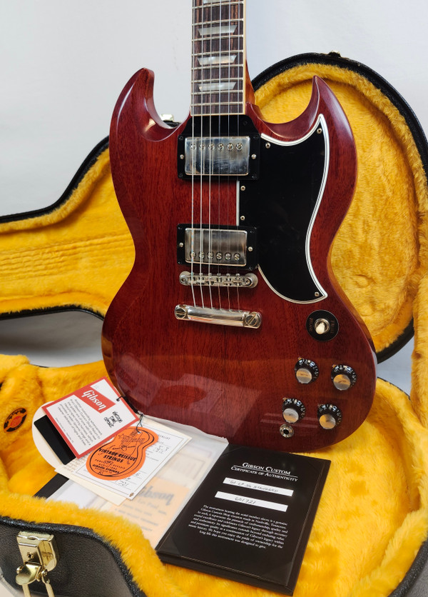 Gibson Custom 1961 Les Paul SG Standard Reissue Stop Bar, VOS, Cherry Red, w/HSC