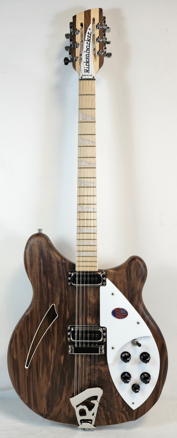Rickenbacker 360/12 Walnut 12-String Hollowbody Guitar, Maple FB, Stereo, HSC