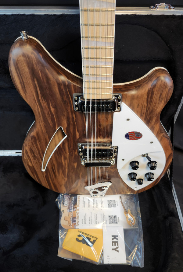 Rickenbacker 360/12 Walnut 12-String Hollowbody Guitar, Maple FB, Stereo, HSC