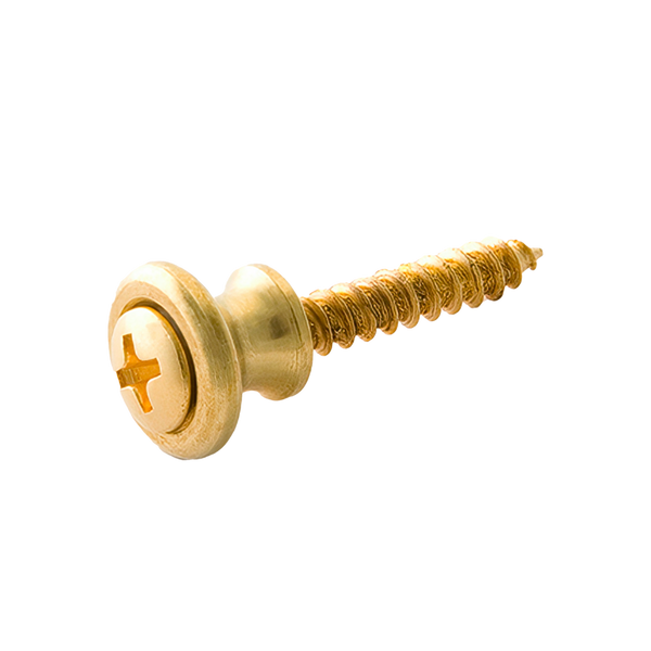 Gibson Pack of 2 Brass Strap Buttons