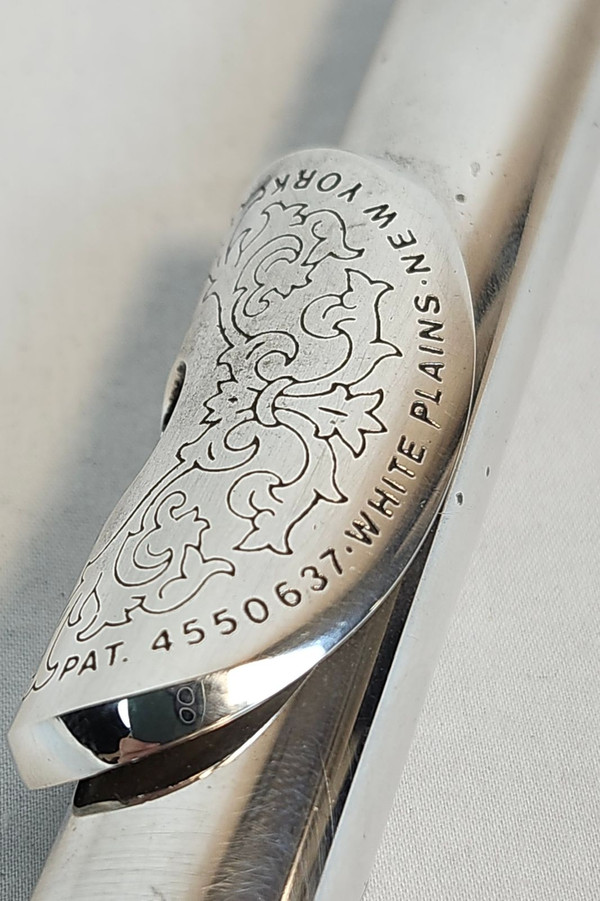 Pre Owned Drelinger Vintage 33-G Professional Sterling Silver Flute Headjoint, Engraved Lip Plate