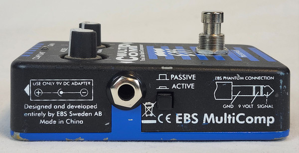 Pre Owned EBS MultiComp Analog, High-Performance Multi-Band Compressor Stompbox, Effect Pedal
