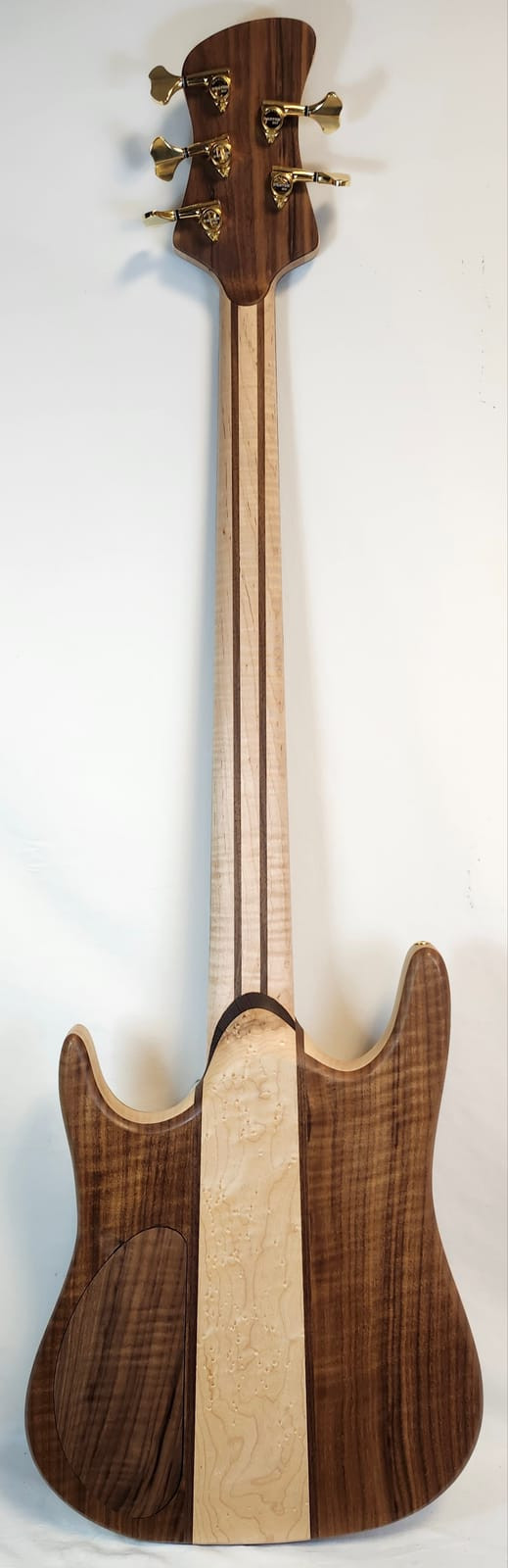 Jones SM1 5 String Brown Walnut and Maple, Boutique  Handmade in England Electric Bass W/Case