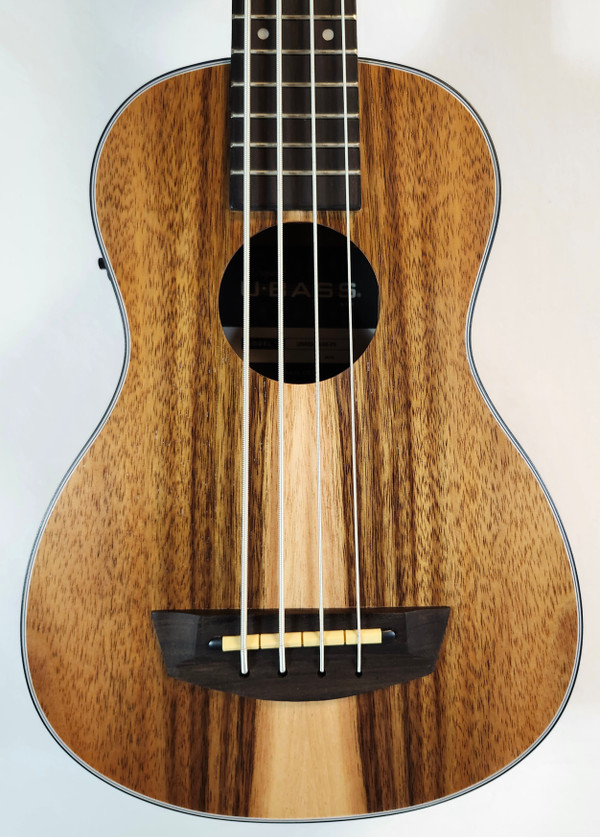 Kala UBASS-TEAK-FS Teak Acoustic-Electric U•BASS W/Bag