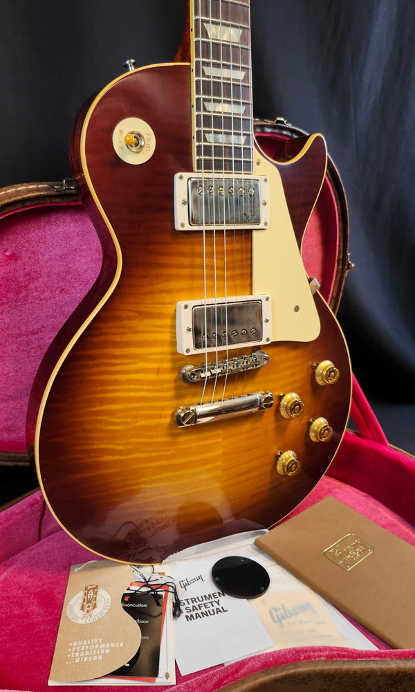 Gibson Custom 1959 Les Paul Standard Reissue VOS, Iced Tea Burst, HSC