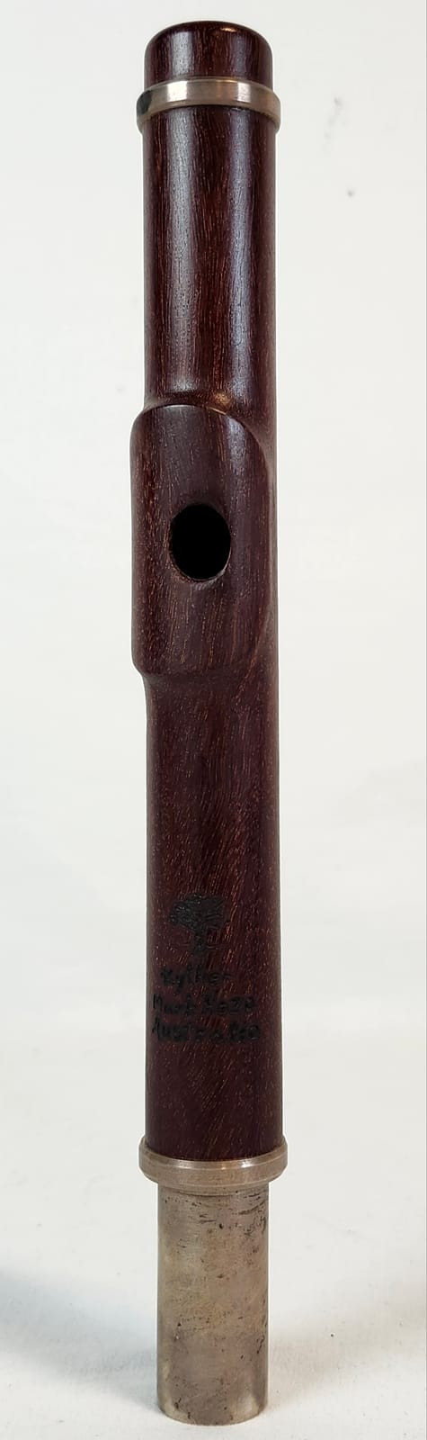 Mark Hoza's Kything Flutes RARE Handmade Wooden Boehm Flute Headjoint w/Silver Tenon and Rings, Made in Australia