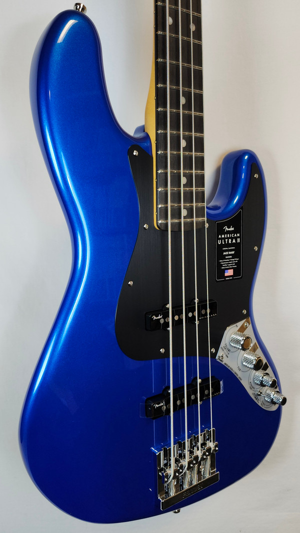 Fender American Ultra II Jazz Bass, Noble Blue, W/HSC