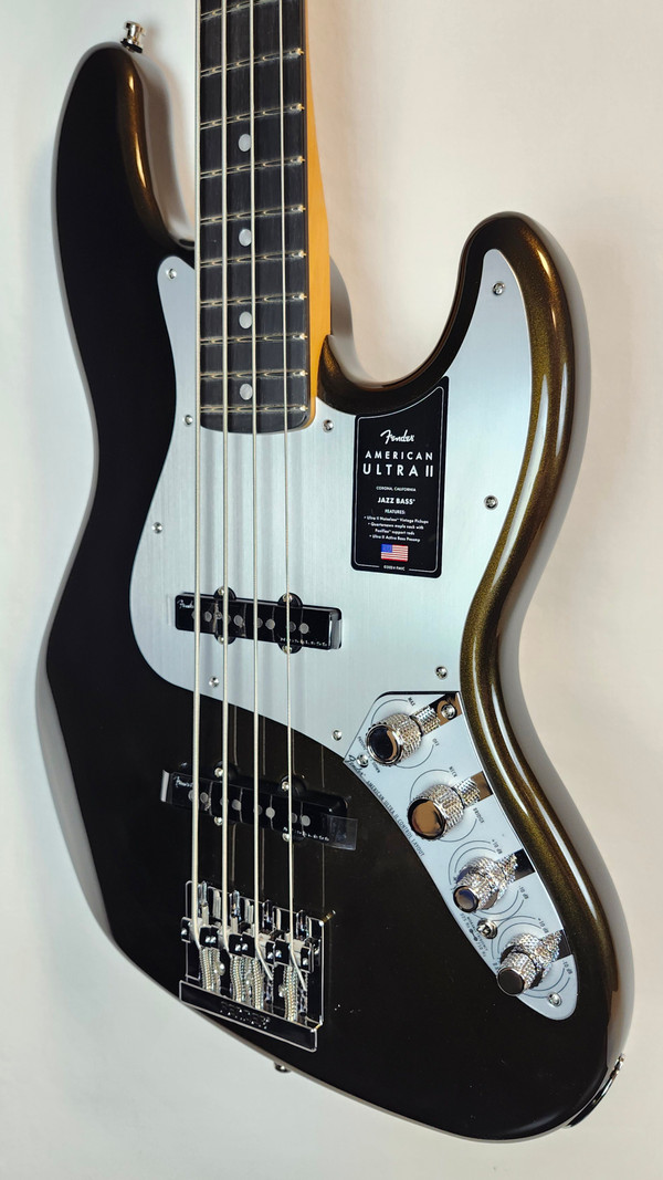Fender American Ultra II Jazz Bass, Texas Tea, W/HSC