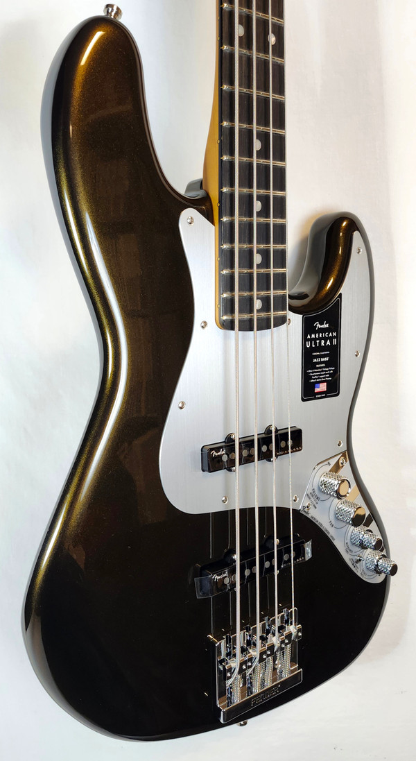 Fender American Ultra II Jazz Bass, Texas Tea, W/HSC