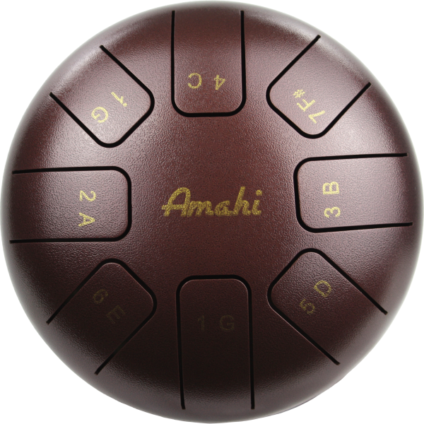 Amahi KLG6-6BZ Steel Tongue Drum, 6 Inch Bronze