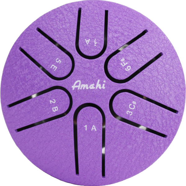 Amahi KLG3PU Steel Tongue Drum, 3 Inch Purple