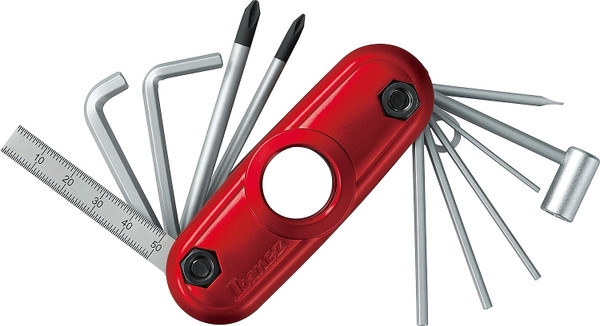 Ibanez MTZ11 Multi Tool Multi Purpose 11 Tools in 1 For Guitars / Bass Guitars, Red