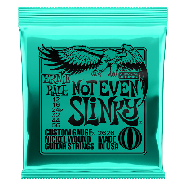 Ernie Ball Not Even Slinky Nickel Wound Electric Guitar Strings 012 .016 .024p .032 .044 .056