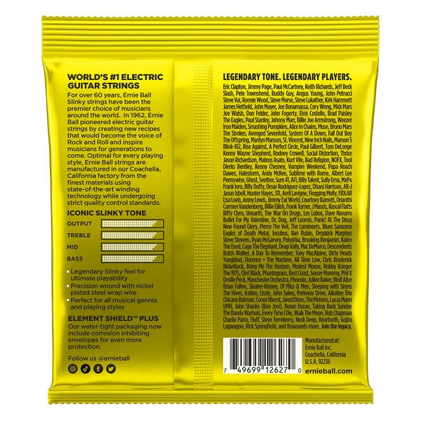 Ernie Ball Beefy Slinky Nickel Wound 11-54 Electric Guitar Strings P02627