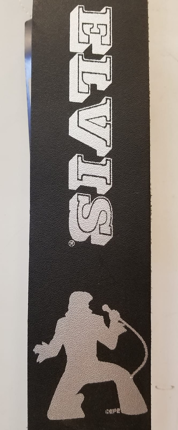 Perri's Leather Elvis Presley Dancing Pose 2.5” Leather Guitar Strap (P25EPSS-851)