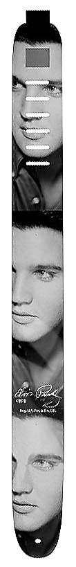 Perri's Leather P35EPV-826 Elvis Presley-Face Leather Guitar Straps