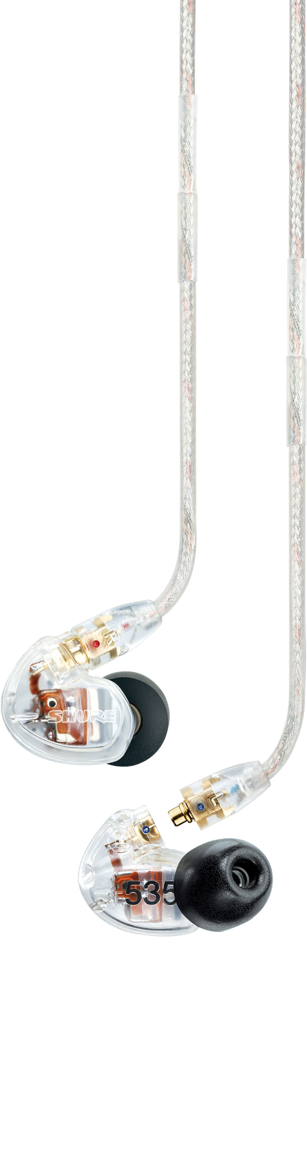 Shure SE535-CL Professional Sound Isolating Triple Driver Earphone With Detachable Cable (clear)