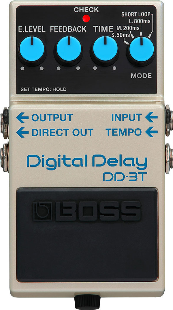 Boss DD-3T Digital Delay Effect Pedal with Tap Tempo