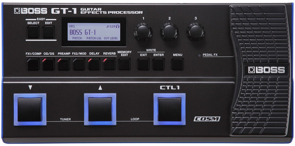 Boss GT-1 Guitar Multi Effects Processor, Premium Tone for Players On the Go