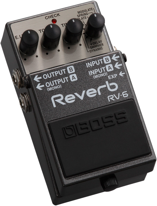 Boss RV-6 Digital Delay/Reverb Guitar Effects Pedal With Newly Developed Algorithm