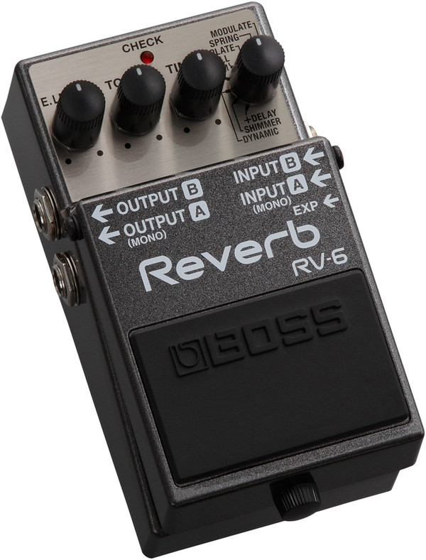 Boss RV-6 Digital Delay/Reverb Guitar Effects Pedal With Newly Developed Algorithm