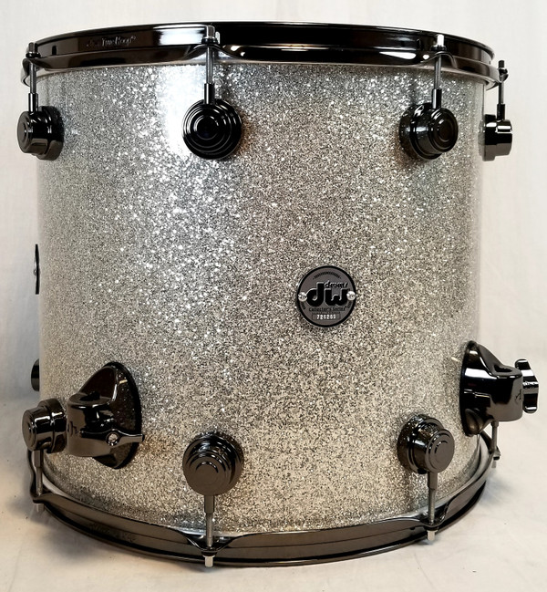 5-Piece Collectors Series Shell Pack, Broken Glass Finish Ply, Mahogany/Cherry Hybrid Shells, Black Nickel Hardware