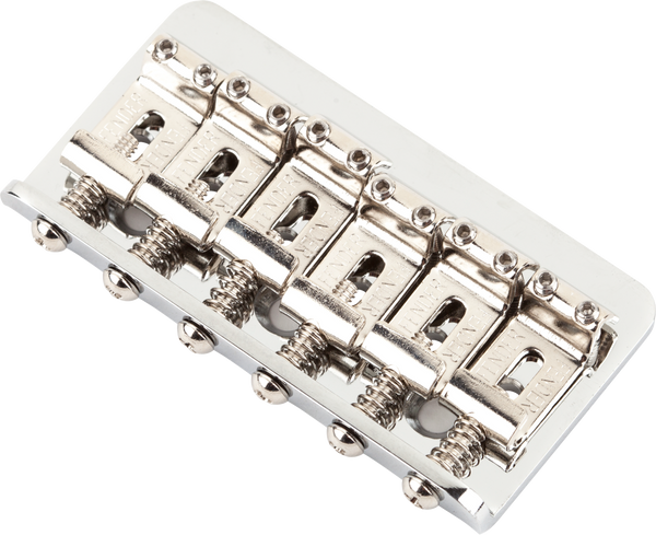 Fender Non Tremolo 6-Saddle Hardtail Classic/Standard Series Stratocaster Bridge Assembly Chrome Fender Non Tremolo 6-Saddle Hardtail Classic/Standard Series Stratocaster Bridge Assembly Chrome