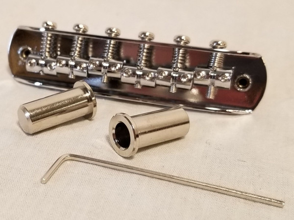 Fender Mustang Fully-adjustable Guitar Bridge (Japan), Chrome