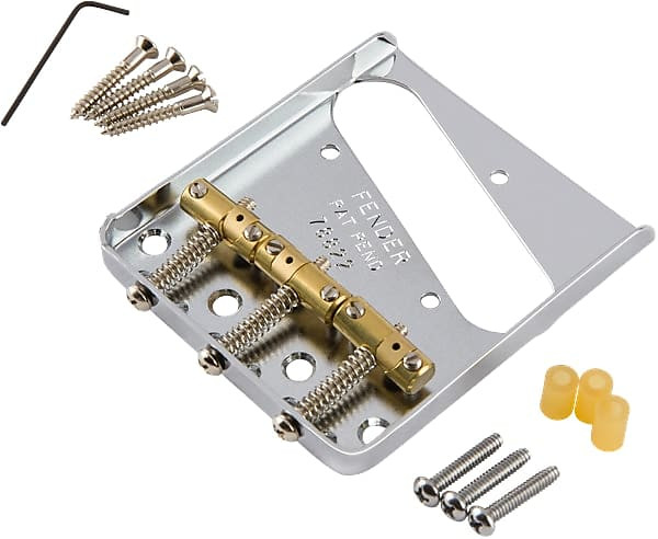 Fender 3-Saddle American Vintage Hot Rod Telecaster Bridge Assembly With Compensated Intonatable Saddles